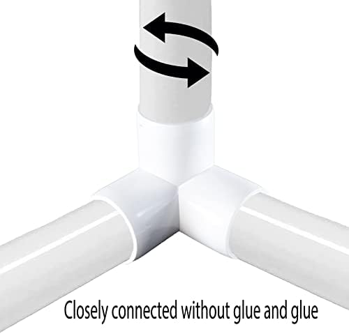 Lunkuivy 30 pacote de cotovelo de PVC, 3/4 polegadas Branco de 3 vias Connectores de tubo de PVC-90 De canto do cotovelo