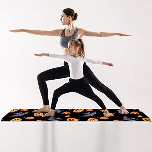 Folha de bordo de abóbora nãoey Padrão fofo de espessura e exercício de fitness e fitness 1/4 de ioga para ioga pilates