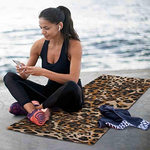Alaza Snake Skin Grunge Yoga Mat Non Slip Fitness Exercition tapete, tapete de treino para ioga, pilates e exercícios de piso