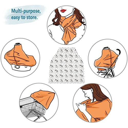 French Bulldog Cobertura de enfermagem French Bulldog Lenço de amamentação - Covers de banco de bebê, capa de carrinho de bebê,
