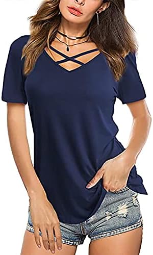 Camiseta de moda para mulheres v pesco