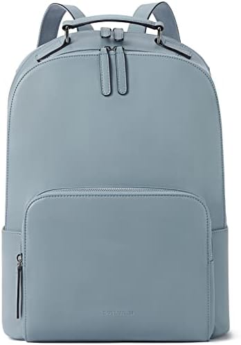 Bostanteen Backpack de couro genuíno Backpack para mulheres 15,6 polegadas Laptop Mochila Large Bag de ombro da faculdade