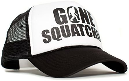 Posse Comitatus Gone Squatchin 'Unisex-Adult Trucker Hat -O Black/White