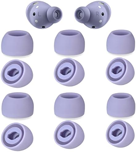 12 peças Substituição Galaxy Buds Proa Princadeiras de ouvido, 3 tamanho S/M/L Silicone Earbud Capas ajustadas no caso compatível
