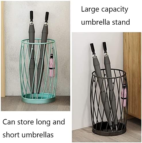 Stand da rack de guarda-chuva Xhalery, porta-guarda-chuva, guarda-chuva Stand Stand Stand Hollow Whild Whathed Iron, Bucket de guarda-chuva
