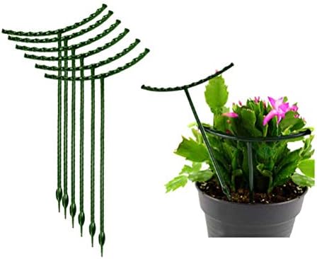 Belit 8 Pack Plant Supports para pequenas plantas, flores do jardim anel de suporte verde de plantas, anel de suporte de plantador