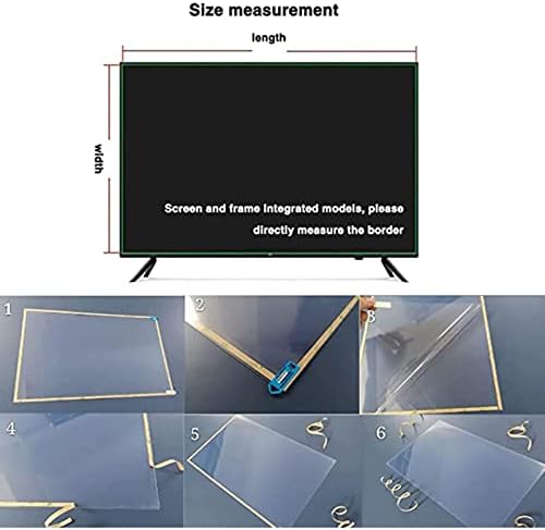Kelunis Anti-UV TV Screen Protector para 32-75 polegadas, filtre a taxa de anti-reflexão do filme de brilho de luz azul de luz azul, até 90%, alivie a fadiga ocular, 49