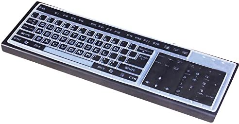 Tampa do teclado de silicone transparente pele para tamanho padrão de computador/desktop/pc com teclado de teclas 104/107, capa do teclado padrão universal - preto