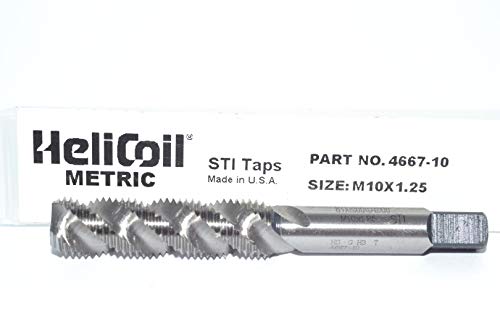 Helicoil 4667-10 STI TAPS M10X1.25 3 FLUTA, TAP de chanfro de fundo