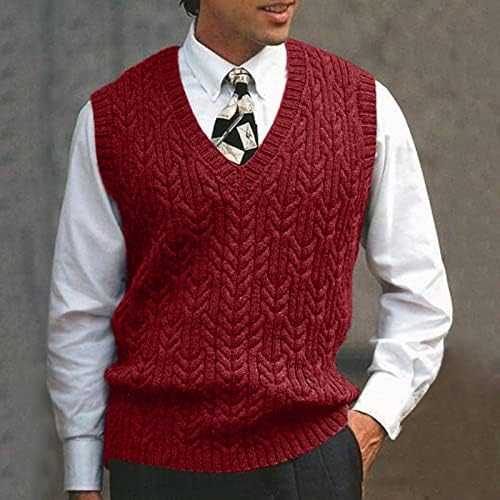 Suéter de coletes de malha masculina grge beuu, caça de outp de pescoço slim slim fit