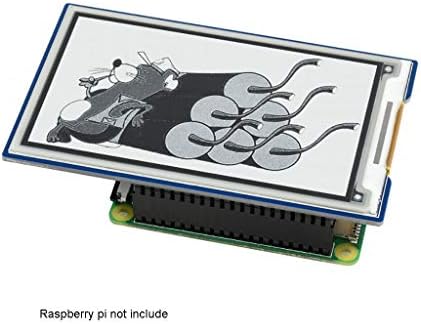 Coolwell WaveShare 3,7 polegadas e-the-tint Display Hat para Raspberry Pi/Jetson Nano, 480 × 280 pixels módulo de papel eletrônico, cor preta/branca, interface spi