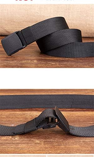Andongnywell Men Nylon Web Belts com fivela de plástico Correia tática Cincha cintil