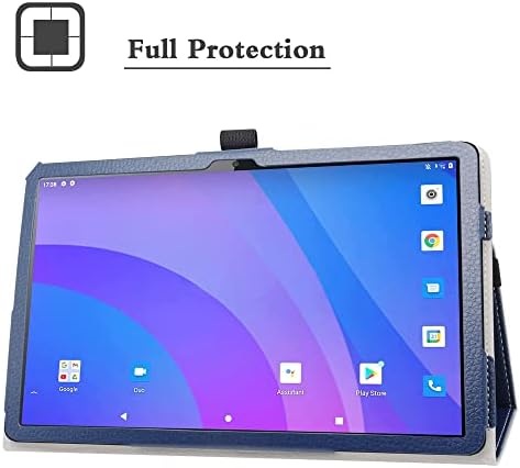 Liushan Compatível com Lenovo Tab M10 Caso de 3ª geração, PU Cover de dobramento de couro PU para 10,1 Lenovo Tab M10 3ª geração （TB328FU） tablet, azul