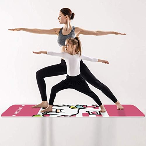 Siebzeh unicórnio rosa premium grosso de ioga mate ecológico saúde e fitness non slip tapete para todos os tipos de