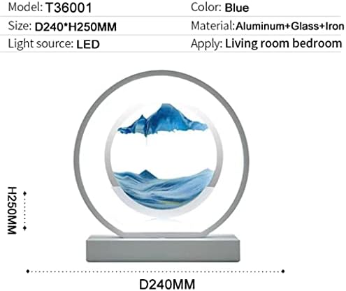 N/A Hourglass Pintura e Pintura de mesa Lâmpada LED Desktop Decorativo
