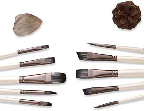 10pcs/set nylon pêlos de aquarela pincel pincéis conjuntos de caneta de caneta de forma diferente