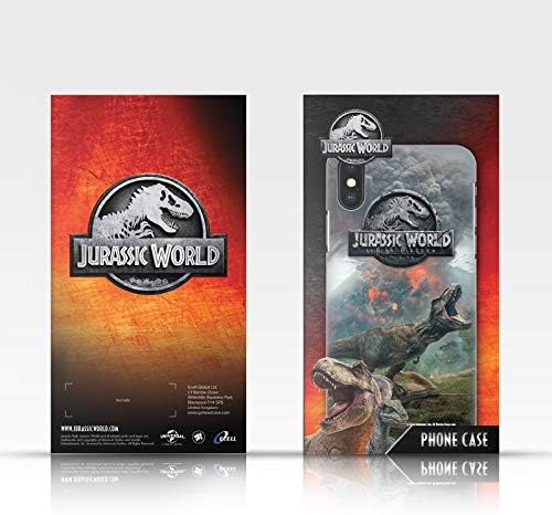 Projeta de capa principal licenciada oficialmente o Jurassic Park T-Rex Garra Mark Logotipo Livro de couro Caixa Caixa