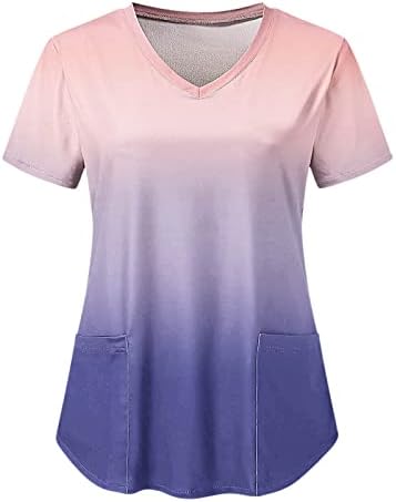 Summer outono de manga curta camiseta para fêmea macia e confortável moda vistosh work work office office blouse 28