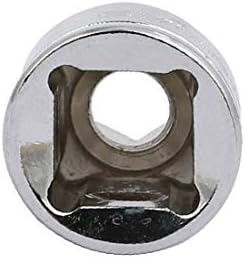 X-Dree 3/8 de polegada Drive de 7 mm de 7 mm de 6 pontos de impacto superficial Tom de prata 2pcs (Unidad Cuadrada de 3/8 ', 7mm,