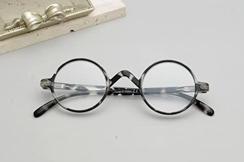 Óculos redondos de leitura redonda um pouco grande que professor oval vintage Oval