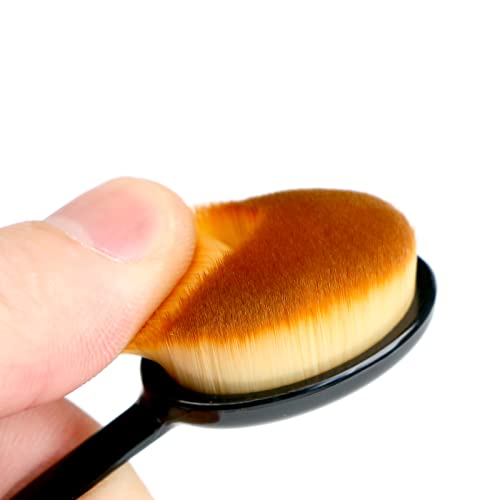 Pincéis de mistura de tinta artesanal de pacote Unimeix 5 Definir pincéis de maquiagem oval marrom Brown Brush Brush para fabricação