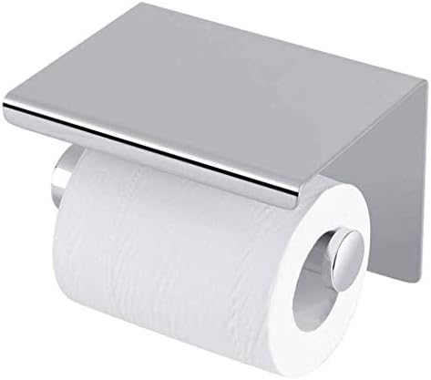 Tjlmz aço inoxidável papel de papel toalha - banheiro doméstico banheiro higineses portador de celular titular rack de armazenamento rack de papel higiênico suporte