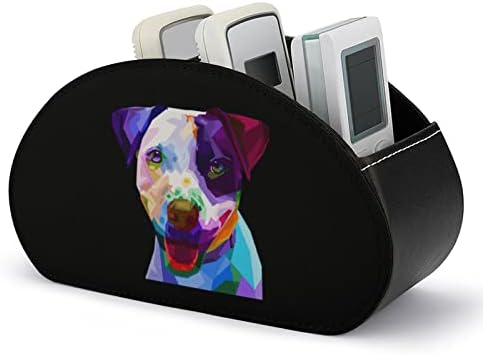 Colorido Boston Terrier Remote Control Storage Storage Organizador de desktop multifuncional com 5 compartimentos