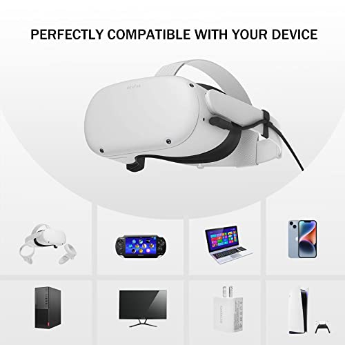 Cabo BSTKEECL VR Link 16ft para Oculus/Oculus 2, Fast Charing & PC Data Transfer USB 3.2 Gen1 5 Gbps Tipo C para USB Tipo A, para o fone de ouvido VR e PC para jogos PC