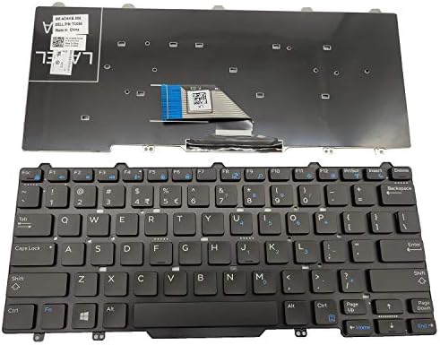 Teclado de notebook Sierra Blackmon Us Notebook para Dell Latitude 3340 E3340 7350 7000 7350 E5450 E7450 3150 3160