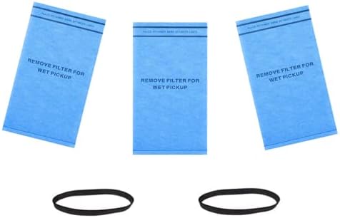 3 PCs Sacos de filtro seco úmido WS01025F2 Para aspiradores de oficina de 2-2,5 galões de bolsas compatíveis Selecione