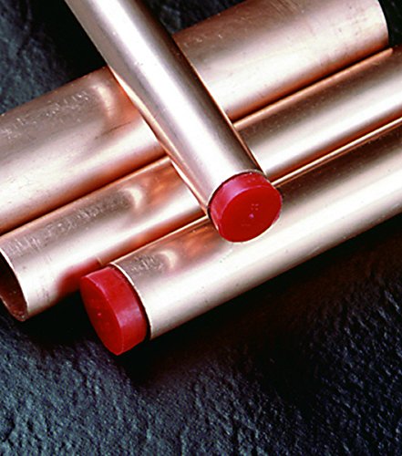 CAPLUGS 99191094 TIPO DE PLÁSTICO K Plugue de tubulação de cobre. K-2,5mm, PE-LD, Cap od 0,22 ID do plugue 0,165, vermelho