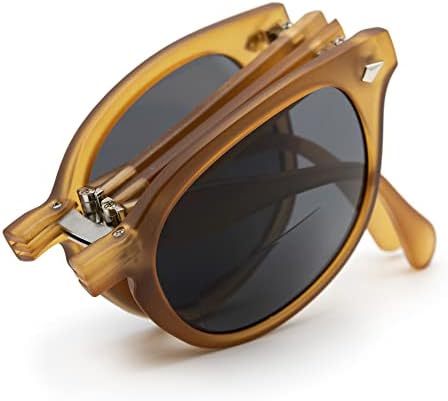 Vitenzi Glass Bifocal dobrável para homens e mulheres Lendo óculos de sol com leitores embutidos - Fano