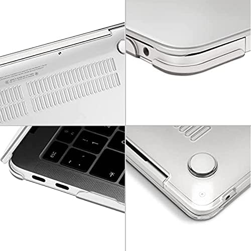 Caso para MacBook Air 13 polegadas, GVTech Crystal Clear Case 2020 2019 2018 A2337 M1 A2179 A1932, Casca dura de plástico