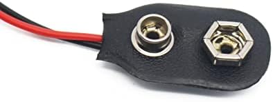 Conector de clipe de bateria de 9 V, 30 pcs do tipo I clipe de bateria de 9 volts, i-digite clipe de conector de bateria