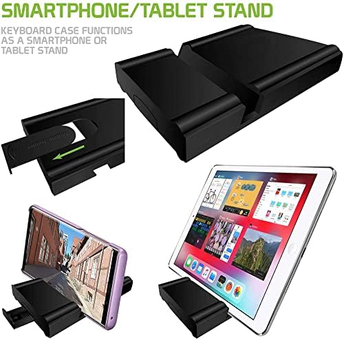 Funciona da Cellet Ultra Slim Folding Tecling Bluetooth Teclado Compatível com LG E989 com Holdstand de telefone - Teclado