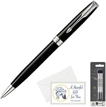 Parker 1950792 Pen de Ballpoin de edição limitada oficial, CT preto de Sonnet Rack, marca premium, presente