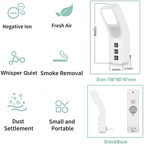 Conecte o purificador de ar para casa, mini purificador de ar portátil melhor para banheiros de quartos para sala