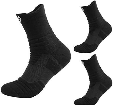 Meias atléticas de desempenho de baixo corte masculino, meias de tornozelo almofadadas casuais respiráveis ​​para basquete que executa meias esportivas casuais