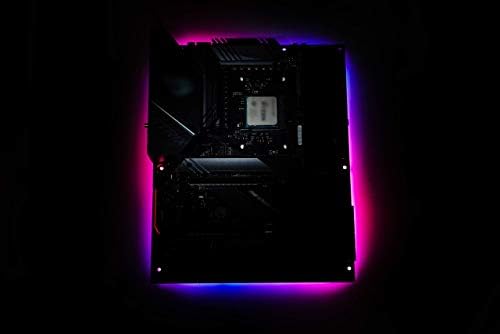 Formulamod ATX Placa-mãe ATX RGB Placa traseira emissora de luz Backplane 5V 3 pinos Argb Desktop Decor Lamp tira traseira