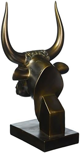 Design Toscano ql161311 Apis The Bull, Egyptian God of Strength Bust estátua, 10 polegadas, Polyresin, acabamento de bronze