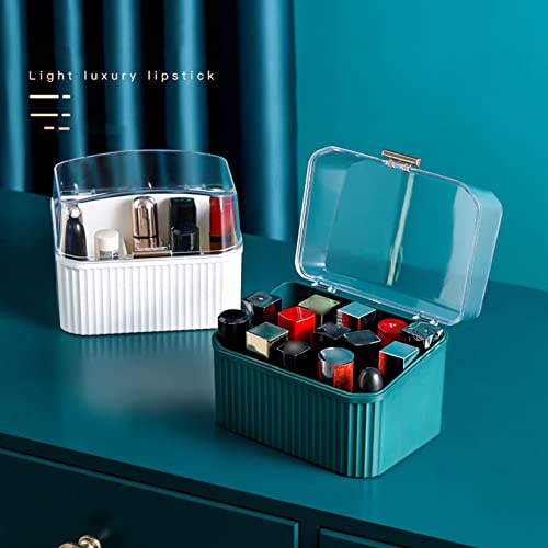 Lipstick Storage Box Plastic Makeup Jewelry Organizer Simpletop Storage Conveniente Durável para o armário de vaidade em casa