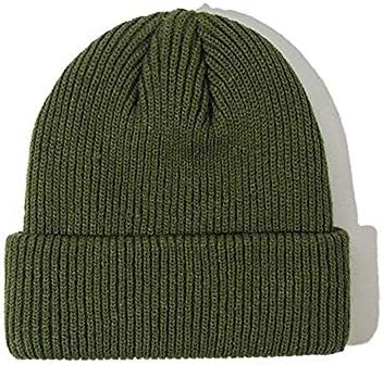 Gorro de pescadores curtos de clape swag para homens homens, chapéu de albura rolada lã malha malha de inverno inverno skul skull chapéu de tampa