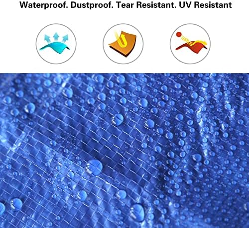 A tampa de lona de polietileno multifuncional azul sp shintarp -7mil, proteção contra UV, lona à prova de lágrimas, pode ser usada para cobrir uma variedade de ocasiões, lona de multir -fins.