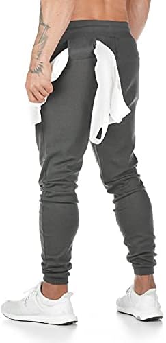 Calça de moletom de zsbayu masculina no meio da cintura slims calças folgadas de calças esportivas de ginástica de ginástica