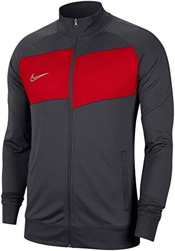 Nike Mens Team Academy 20 jaqueta, antracite/vermelho/branco, médio