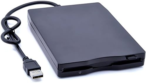 Aliciano para portátil Externo 3,5 USB 1,44 MB FDD Plugue de disco de disquete e reprodução para PC Windows 2000/XP/Vista/7/8/10 Mac 8.6 ou Upper Black