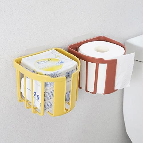 Suporte de papel higiênico com prateleira moderna de papel higiênico de lixo de lamine
