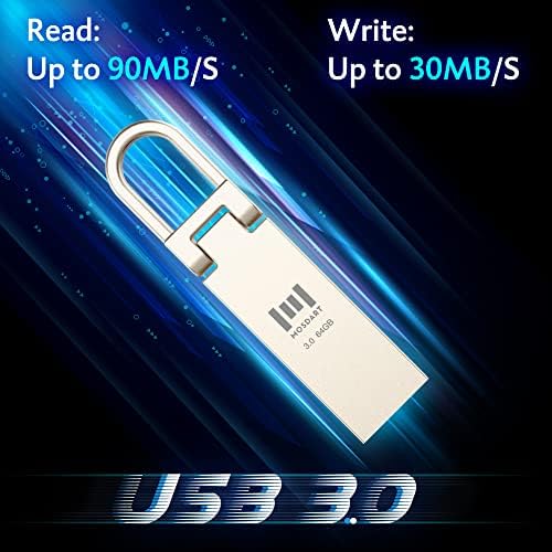 USB 2.0 Flash Drive Drive à prova d'água Multipack, prata)