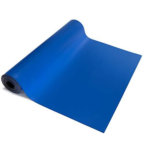 Rolo de tapete de solda BERTECH ESD, 3 pés de largura x 50 pés de comprimento x 0,06 polegadas de espessura, azul, rohs