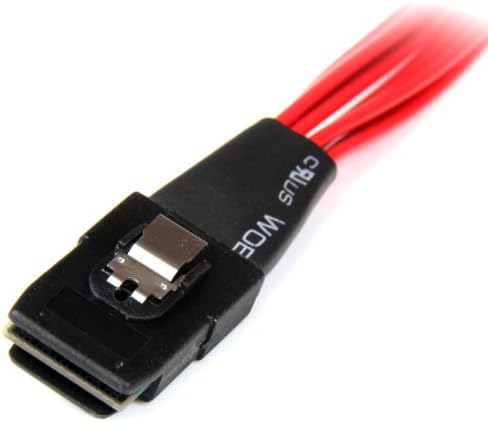 Startech.com 50cm Internal serial anexo SCSI Mini SAS Cabo - SFF8087 a 4x SFF8482 - Cabo interno do mini SAS, vermelho